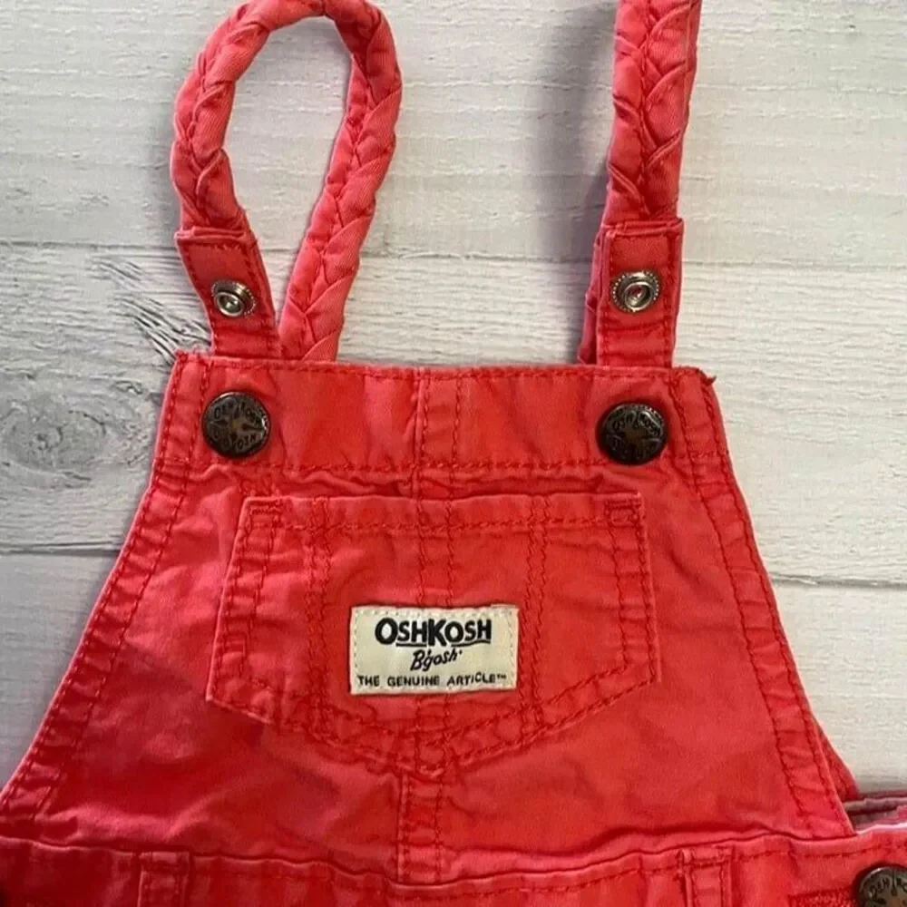 OshKosh B'Gosh baby‎ girls shortalls 6 months